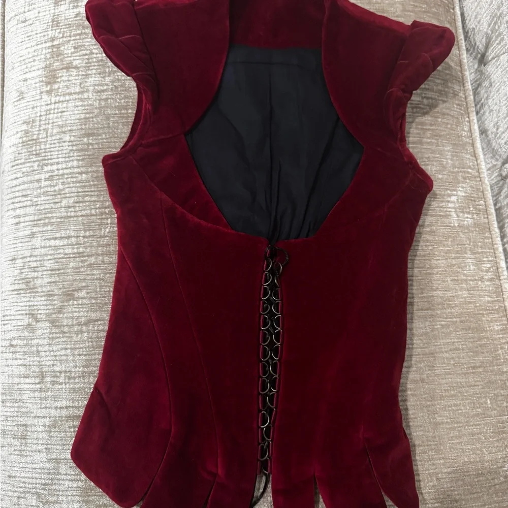 SOLD*****VELVET corset - Picture 2 of 6